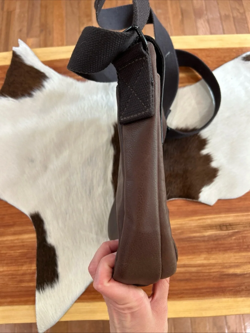 Fossil Weston Courier Messenger Bag Crossbody Brown